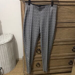 Gray Checkered stretchy trouser